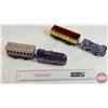 Image 4 : Wind Up Tin Toy Trains : 2 Engines & 2 Cars