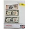 Image 1 : USA $2 Bills 1953 & 1963 (2) + Novelty Million Dollar Bill