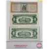 Image 5 : USA $2 Bills 1953 & 1963 (2) + Novelty Million Dollar Bill