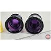 Image 5 : Purple Insulators (2) (Both Measure 3-3/8")