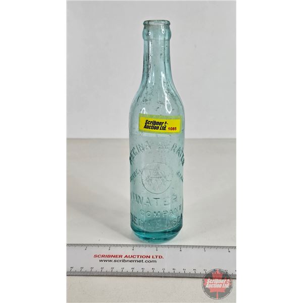 Aqua Bottle "Regina Aerated Water" (Aqua) (9-1/4"H)