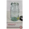 Image 5 : Beaver Jar (Aqua) (Bottom Embossed "3") (7-1/4"H)