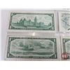 Image 7 : Canada $1 Bills (5) (Variety) : 1954; 1967 ; 1973