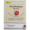 Image 1 : McColl-Frontenac Service (Paper Napkin) "Armour-Plate with Red Indian Aviation Motor Oil" (On Back "
