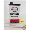 Image 2 : ESSO Marvelube Outboard Motor Oil Tin (8-1/2"H)