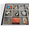 Image 4 : Collector Combo : Tins, Pins, Needles, Small Collectibles, Gold Tees, Figurines, etc! with Display B