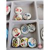 Image 12 : Collector Combo : Pin Collection ~ Large Selection & Variety (46) with Display Box / Glass Lid (Must