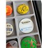 Image 14 : Collector Combo : Pin Collection ~ Large Selection & Variety (46) with Display Box / Glass Lid (Must