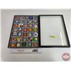 Image 2 : Collector Combo : Pin Collection ~ Large Selection & Variety (46) with Display Box / Glass Lid (Must