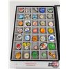 Image 3 : Collector Combo : Pin Collection ~ Large Selection & Variety (46) with Display Box / Glass Lid (Must