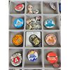 Image 5 : Collector Combo : Pin Collection ~ Large Selection & Variety (46) with Display Box / Glass Lid (Must