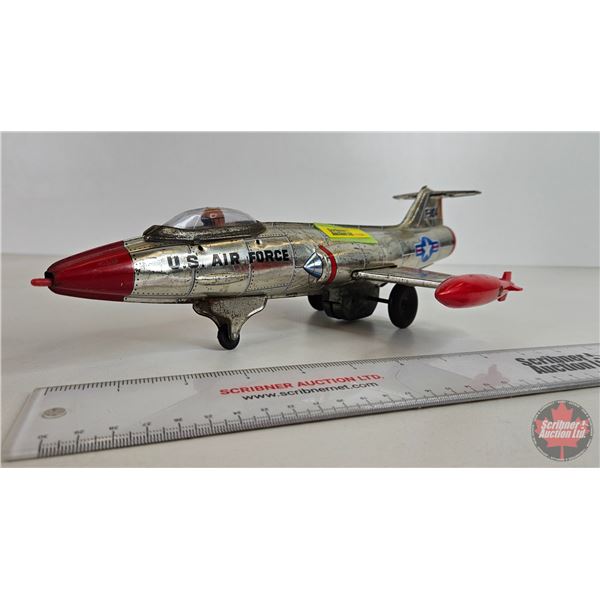 Friction Tin Toy "USAF" US Air Force (15"L)