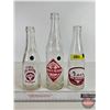 Image 1 : Bottles (3) Clear : All Red/White ACL - Bull's Head Ginger Ale (9-1/2"H) - Full Flavor Beverages - P