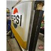 Image 10 : Large Double Sided PEPSI Light Up Outdoor Hanging Sign with Pole (Embossed Lenses) (Sign Measures: 5