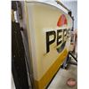 Image 16 : Large Double Sided PEPSI Light Up Outdoor Hanging Sign with Pole (Embossed Lenses) (Sign Measures: 5