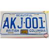 Image 6 : British Columbia Lic Plates (6) : 1970's & Collector Plate 2008 (6" x 12")