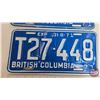 Image 3 : British Columbia Plates (2) : 1971 (6" x 12")