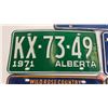 Image 3 : Alberta Lic Plates (5) : 1970; 1971; 1972; 1973; 1974 (6" x 12")