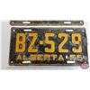 Image 4 : Alberta Lic Plates (3): - 1940 (5-1/2" x 12") - 1955 (Pair) (6" x 12")