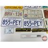 Image 6 : Lic Plate Collection (24) : Variety (Canada) (See Pictures for Styles / Types / Varieties / Years)