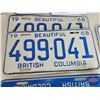 Image 8 : British Columbia Lic Plates (22) : 1960's-70's + (All Matching Sets) (See Pictures for Styles / Type