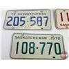 Image 2 : Saskatchewan Lic Plates (26) : 1950's-60's-70's (All Matching Sets) (See Pictures for Styles / Types