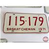 Image 7 : Saskatchewan Lic Plates (26) : 1950's-60's-70's (All Matching Sets) (See Pictures for Styles / Types
