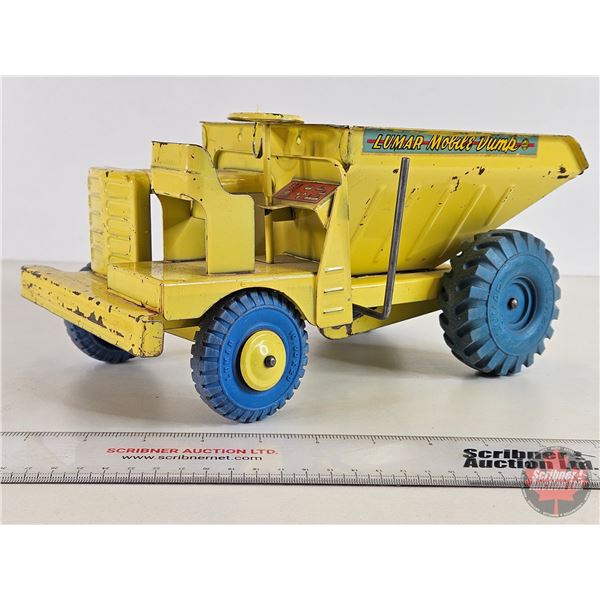 LUMAR Tin Toy Dump Truck (5-1/2"H x 7"W x 12-1/2"D)