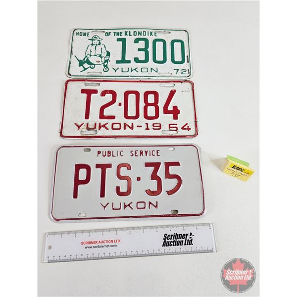 Yukon Lick Plates (3) : Public Service ; 1964 ; 1972 (6" x 12")