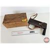 Image 12 : Bostrom's Improved Farm Level No. 2 in Wood Box & Sling Psychrometer in Holster (Wood Box Measures: 