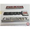 Image 2 : Vehicle Emblems (3) : Chevrolet; GMC; Sierra 2500 (Longest Measures: 9-3/4")