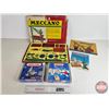 Image 1 : MECCANO Sets (3) : 2 Unopened & Vintage Set 1961 (opened) (Vintage Set Box Measures: 17" x 11-1/2")