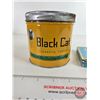 Image 4 : Black Cat Tins (2): - Cigarette Tin (1/2"H x 6"W x 4-1/2"D) - Tobacco Tin (4-1/4"H x 4-1/2"Dia)