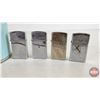 Image 2 : Smokers Collector Combo : Players Tin & Zippo Lighters (8) (Tin Measures: 4-1/4" x 4-1/2"Dia)