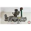 Image 1 : Ford Flathead V-8 Intake Manifold & Carburetor (11"H x 22"L)