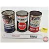 Image 1 : Oil Cans (3) : Varcon; Viceroy; Triton (6-1/2"H x 4"Dia)