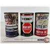 Image 2 : Oil Cans (3) : Varcon; Viceroy; Triton (6-1/2"H x 4"Dia)