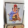 Image 5 : Pin-Up Girl Prints (4) (on Back Boards)  (Back Boards 12" x 10")