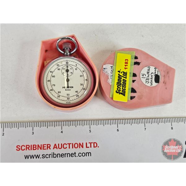 Marathon Stop Watch - USSR (15 Jewells) (Working) (in Case)