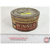 Image 1 : Winner Tobacco Tin (2-3/4"H x 5-1/2"Dia)
