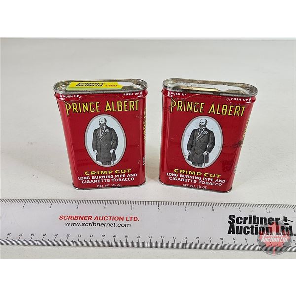 Prince Albert Pocket Tins (2) (4-1/4"H x 3"W x 1"D)