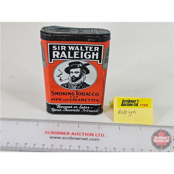 Sir Walter Raleigh Pocket Tin (4-1/2"H x 3-1/8"W x 7/8"D)