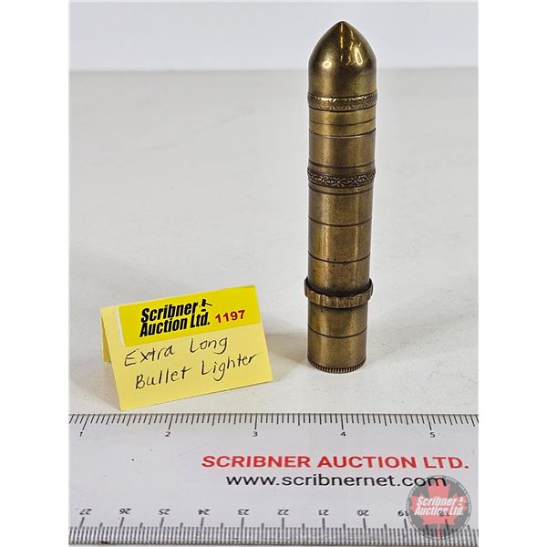Brass Bullet Lighter (4-3/8"L)