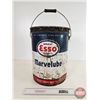 Image 2 : ESSO Marvelube Five-Gallon Pail w/Lid (15-1/2"H x 12"Dia)