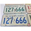 Image 3 : License Plates (6) : Saskatchewan (5) & Alberta "666" (6" x 12")