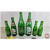 Image 4 : 7-Up Bottle Collection (6)  (Tallest Measures : 12"H)