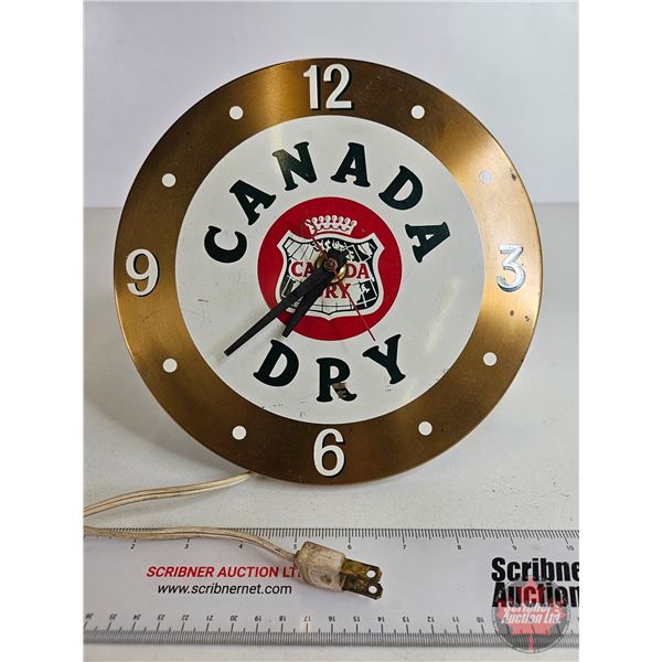 CANADA DRY Electric Clock  (9"Dia)
