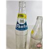 Image 2 : FANTA Bottles (3) : Clear Blue/White ACL, Clear Black/White ACL & Clear Embossed  (Tallest Measures 