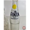 Image 4 : FANTA Bottles (3) : Clear Blue/White ACL, Clear Black/White ACL & Clear Embossed  (Tallest Measures 