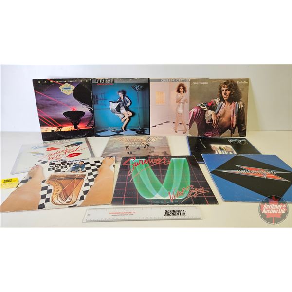 LP's (10) including Survivor, Night Ranger, Burton Cummings, Peter Frampton, etc